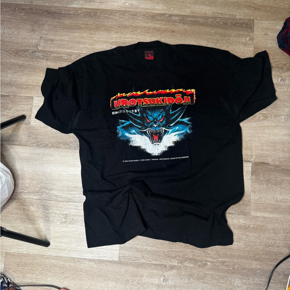 Urotsukidoji Black Graphic T-Shirt